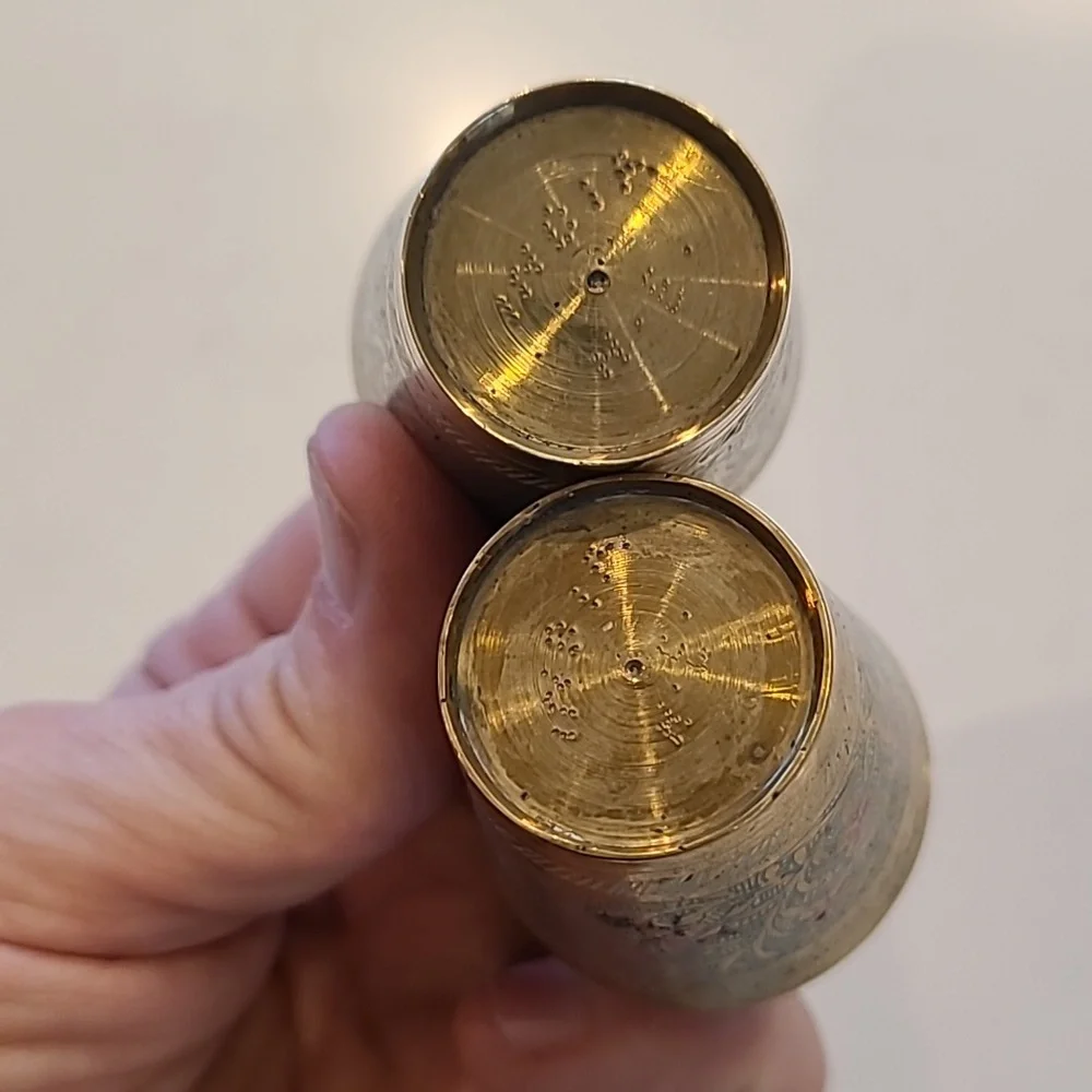 Vintage brass green